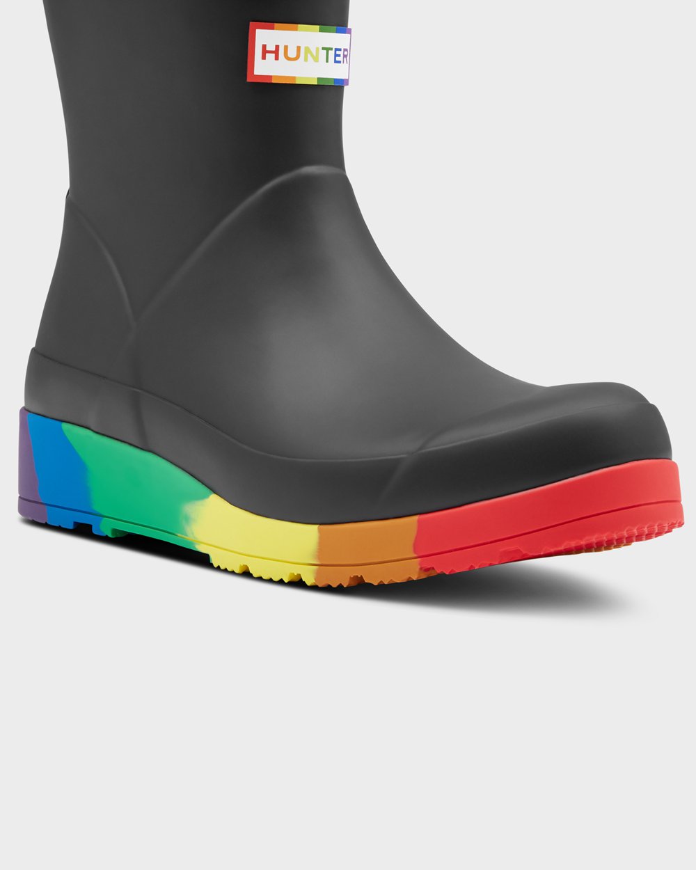 Hunter Mujer Original Pride Flatform Rain - Play Botas Negras - 357-KVWIFM